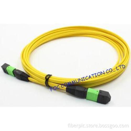Ribbon Fan Out MPO Multimode Fiber Optic Patch Cord Assembl